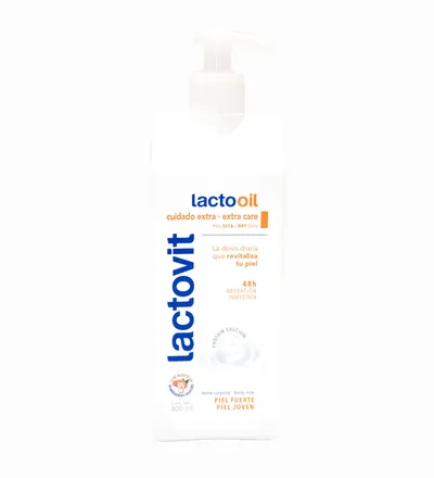 LACTOVIT LECHE CORPORAL LACTOOIL HIDRATANTE  X 400ML - Producto de belleza y estética en Almacén Sandra
