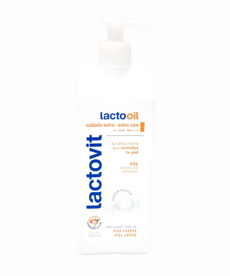 LACTOVIT LECHE CORPORAL LACTOOIL HIDRATANTE  X 400ML - Producto de belleza y estética en Almacén Sandra