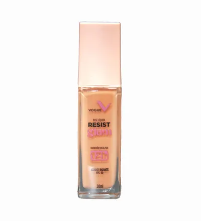 VOGUE BASE LIQUIDA RESIST GLAM GLAMOUR 120 X 30ML - Producto de belleza y estética en Almacén Sandra