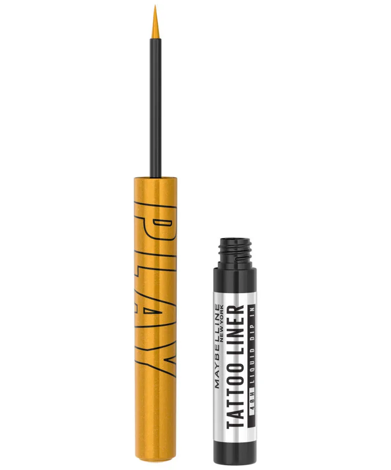 MAYBELLINE TATTO DELINEADOR LIQUIDO 48H PLAY DEFEND-METALLIC GOLD X 2.1ML - Producto de belleza y estética en Almacén Sandra