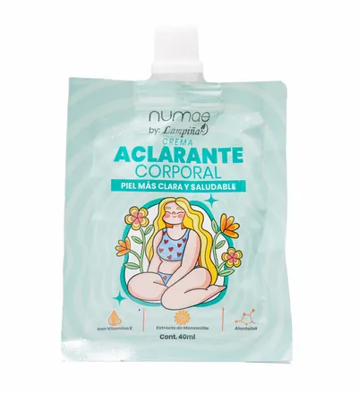 LAMPIÑA NUMAE CREMA ACLARANTE CORPORAL X 40ML - Producto de belleza y estética en Almacén Sandra