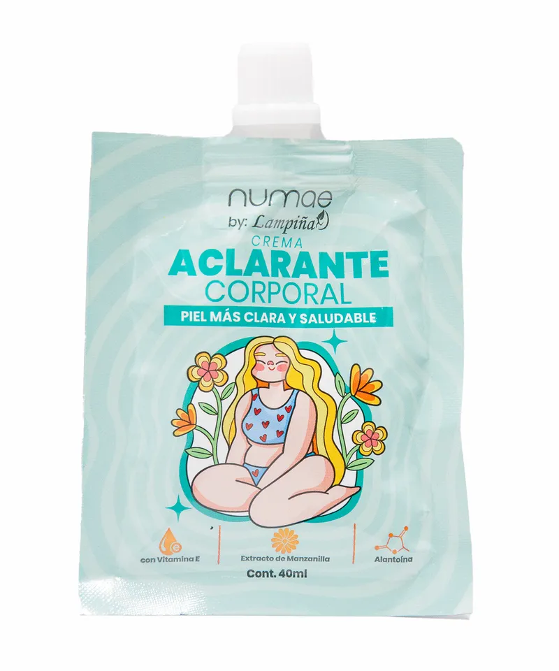 LAMPIÑA NUMAE CREMA ACLARANTE CORPORAL X 40ML - Producto de belleza y estética en Almacén Sandra