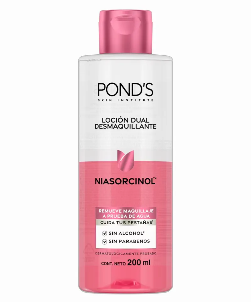 PONDS LOCION DUAL DESMAQUILLANTE NIASORCINOL X 200ML - Producto de belleza y estética en Almacén Sandra