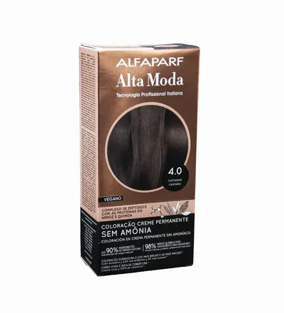 ALFAPARF ALTA MODA TINTE SIN AMONIO CASTAÑO N.4-0 - Producto de belleza y estética en Almacén Sandra