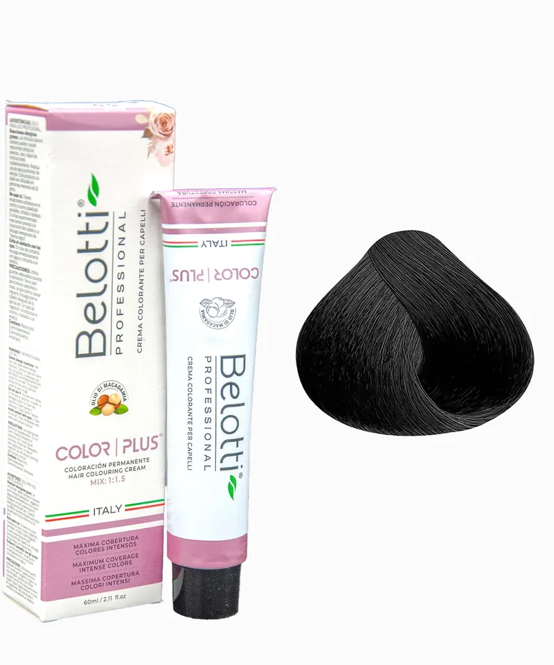 BELOTTI  COLOR PLUS 1.0 NEGRO INTENSO - Producto de belleza y estética en Almacén Sandra
