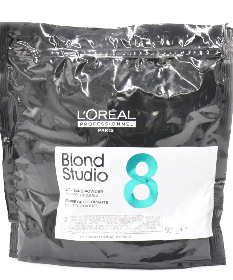 LOREAL BLOND STUDIO DECOLORANTE POLVO 8 TONO BAG X 500GR - Producto de belleza y estética en Almacén Sandra