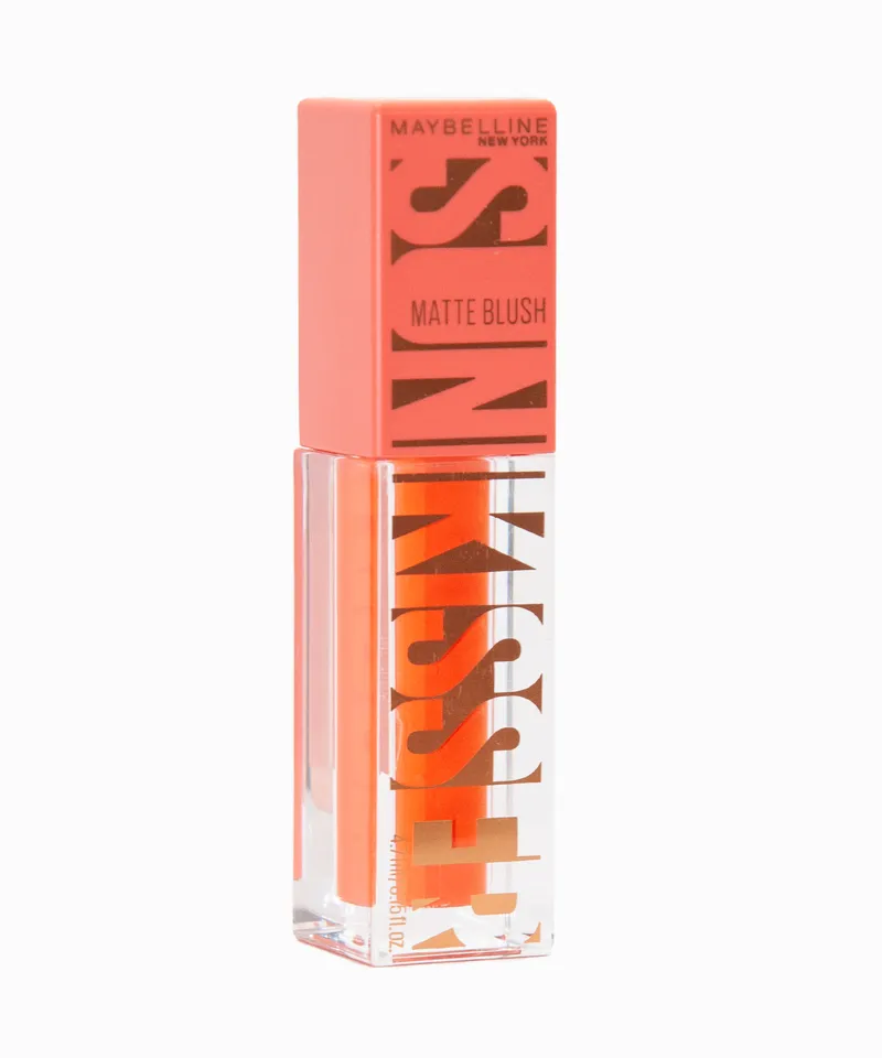 MAYBELLINE RUBOR LIQUIDO MATTE SUNKISSER N.34 PEACHY QUENCH X 4.7ML - Producto de belleza y estética en Almacén Sandra