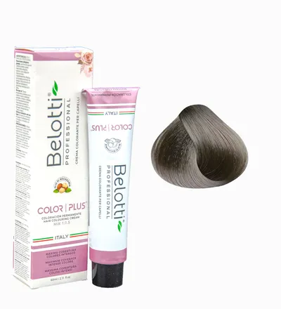 BELOTTI  COLOR PLUS 6.1 RUBIO OSCURO CENIZO X 60ML - Producto de belleza y estética en Almacén Sandra