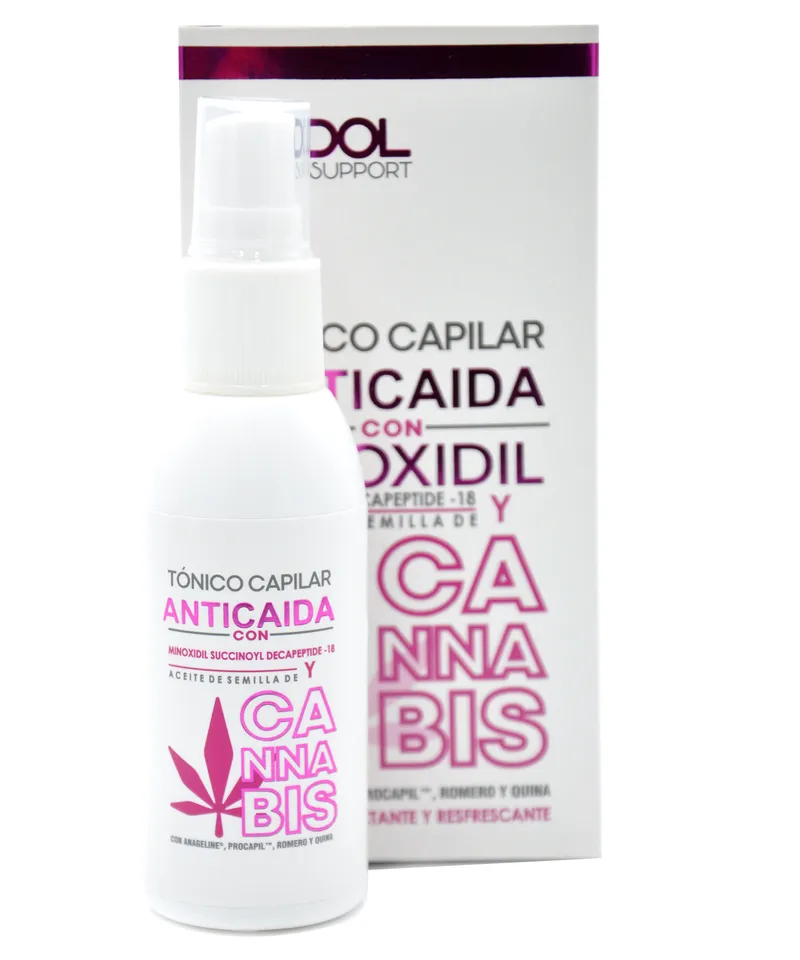 QUIDOL TONICO CAPILAR ANTICAIDA CON MINOXIDIL SUCCINOYL DECAPEPTIDE 18 X 60ML - Producto de belleza y estética en Almacén Sandra