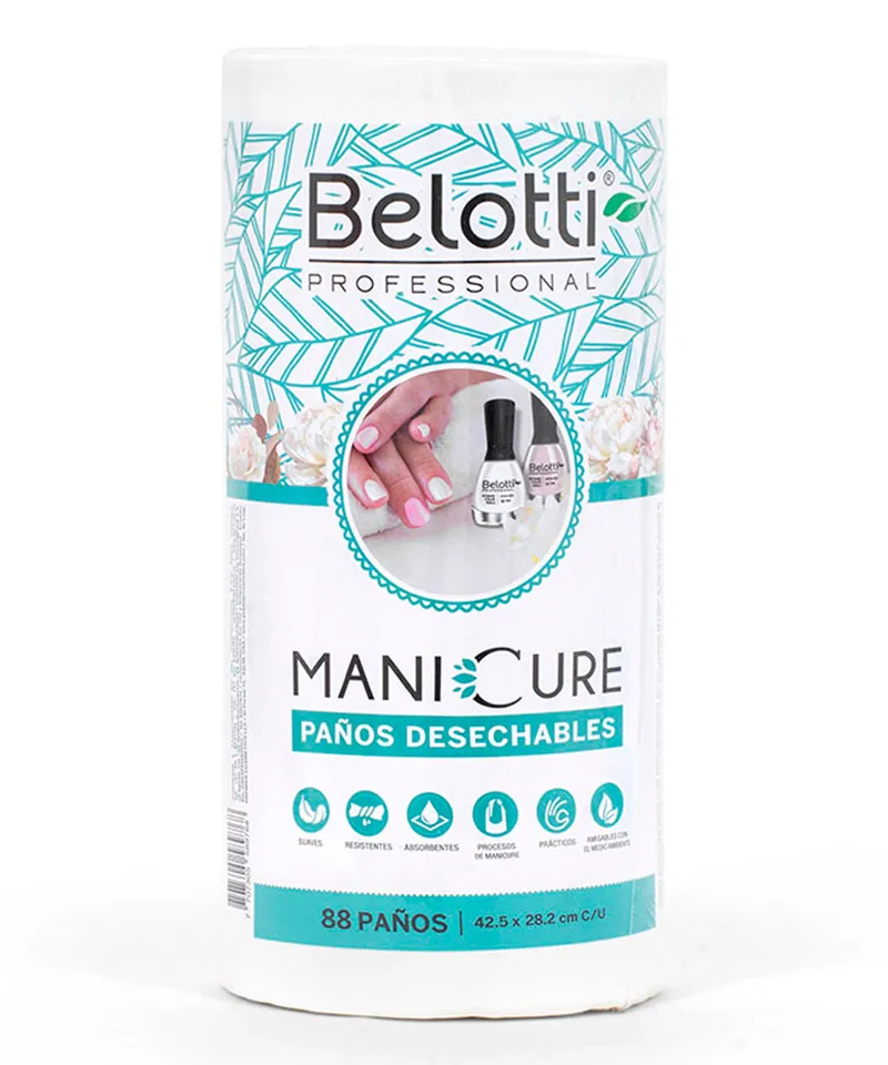 BELOTTI PAÑOS DESECHABLES MANICURE ROLLO X 88 UND - Producto de belleza y estética en Almacén Sandra