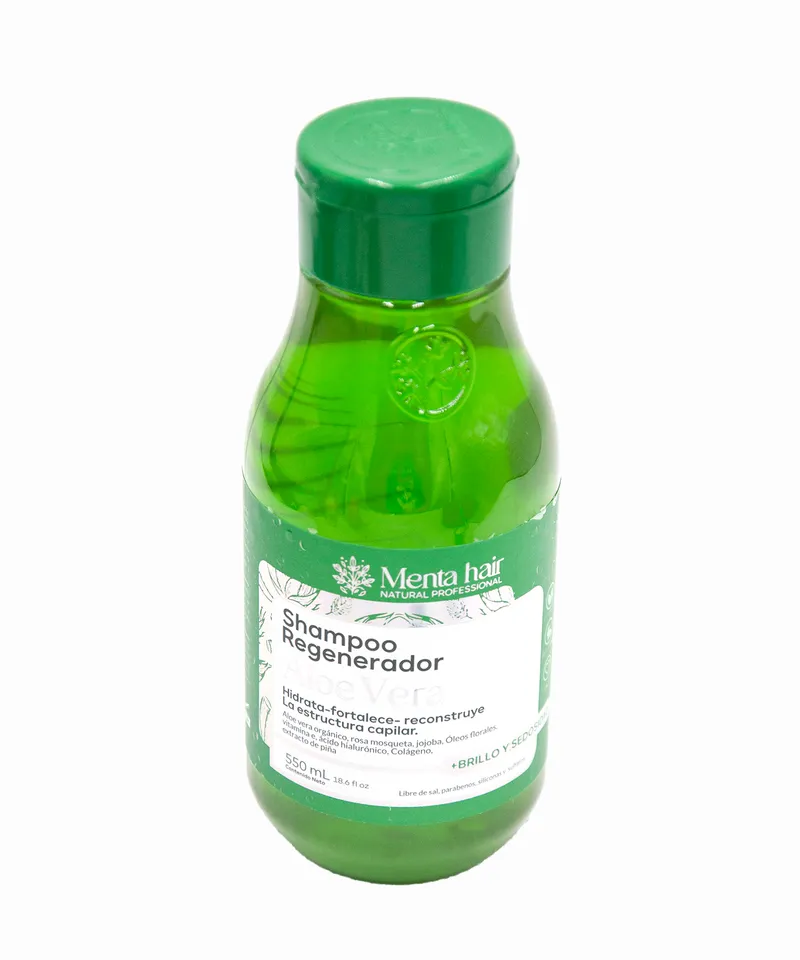 MENTA HAIR SHAMPOO REGENERADOR ALOE VERA X 550ML - Producto de belleza y estética en Almacén Sandra