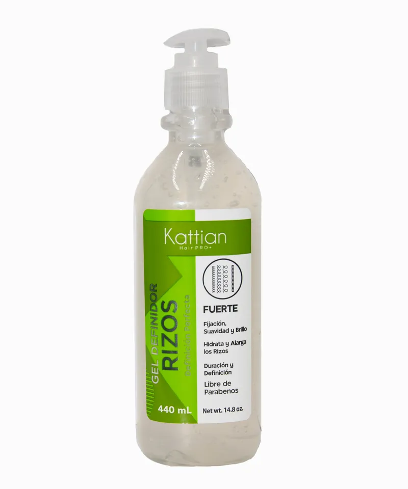 KATTIAN GEL DEFINIDOR DE RIZOS FUERTE X 440ML - Producto de belleza y estética en Almacén Sandra