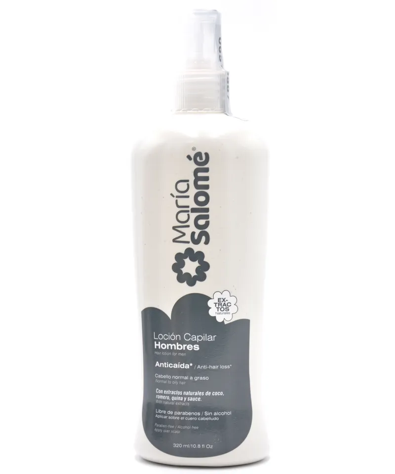 MARIA SALOME LOCION CAPILAR ANTICAIDA HOMBRES X 320 ML - Producto de belleza y estética en Almacén Sandra