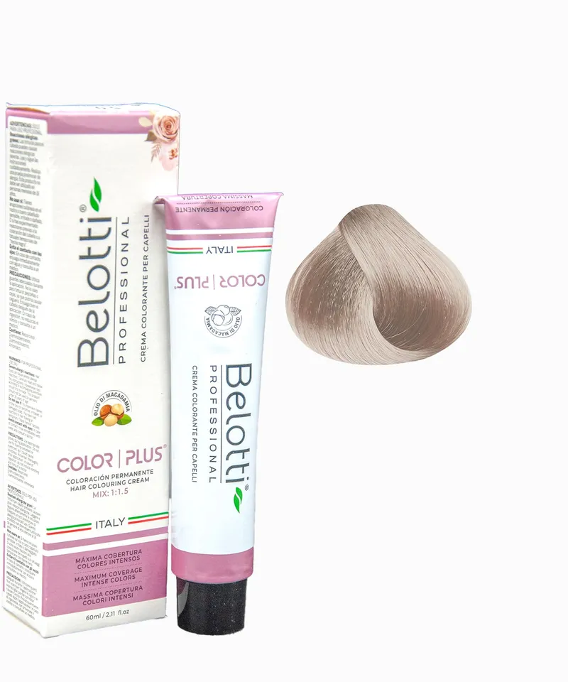 BELOTTI  COLOR PLUS 10.26 RUBIO EXTRA CLARI IRISADO ROJIZO  X 60ML - Producto de belleza y estética en Almacén Sandra