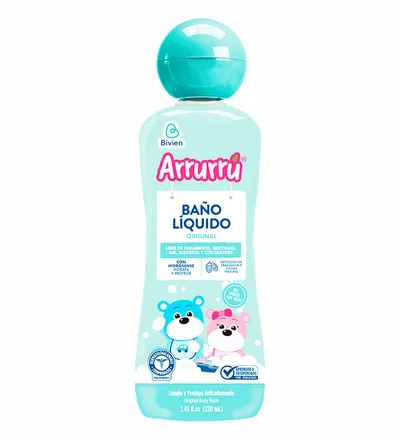 ARRURRU BAÑO LIQUIDO ORIGINAL X 220ML - Producto de belleza y estética en Almacén Sandra