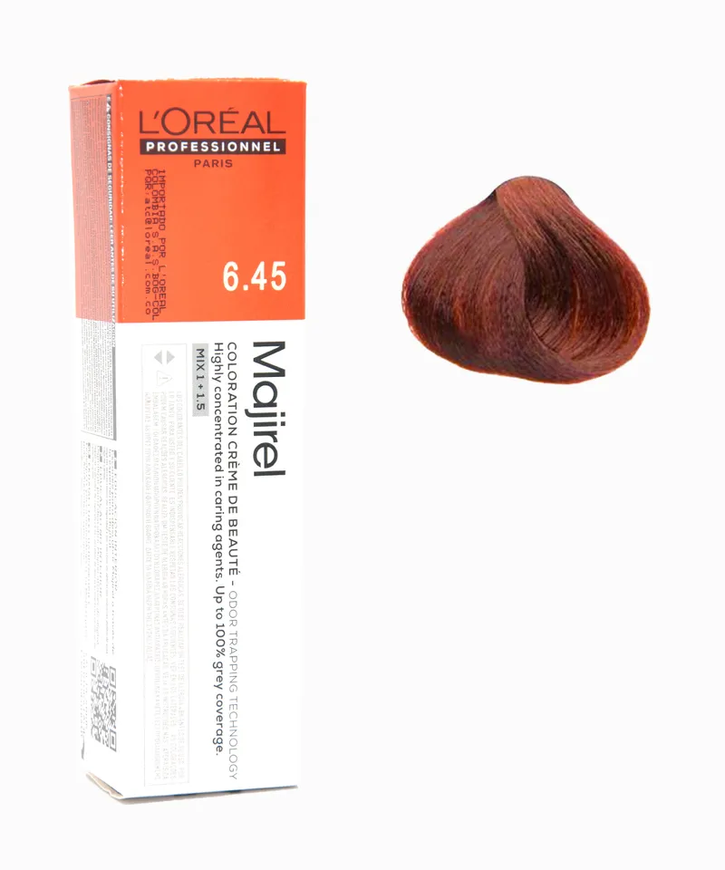 MAJIREL TINTE RUBIO OSCURO COBRIZO CAOBA N.6.45 X 60GR - Producto de belleza y estética en Almacén Sandra