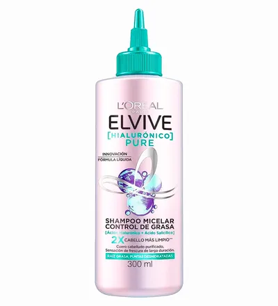 ELVIVE SHAMPOO MICELAR PURE HIALURONICO X 300ML - Producto de belleza y estética en Almacén Sandra