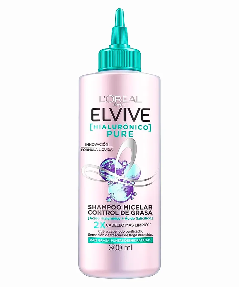 ELVIVE SHAMPOO MICELAR PURE HIALURONICO X 300ML - Producto de belleza y estética en Almacén Sandra