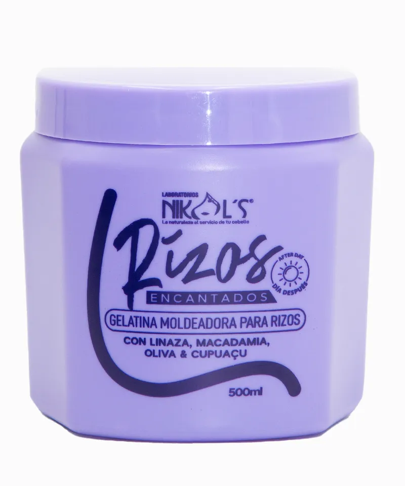 NIKOLS GELATINA MOLDEADORA RIZOS ENCANTADOS X 500ML - Producto de belleza y estética en Almacén Sandra