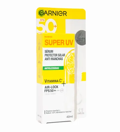 GARNIER SERUM PROTECTOR SOLAR SUPER UV ANTIOLESIDAD X 40ML - Producto de belleza y estética en Almacén Sandra