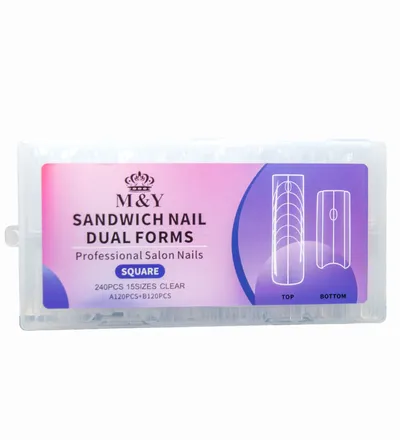 ANIPA UÑAS SANDWICH NAIL DUAL FORMS SQUARE X 240PCS - Producto de belleza y estética en Almacén Sandra