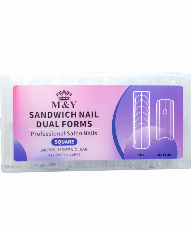ANIPA UÑAS SANDWICH NAIL DUAL FORMS SQUARE X 240PCS - Producto de belleza y estética en Almacén Sandra