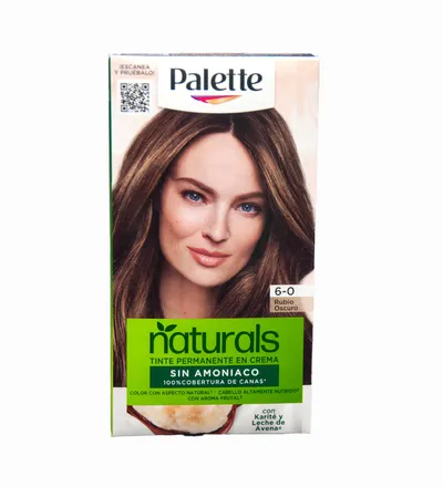 PALETTE TINTE NATURALS SIN AMONIACO RUBIO OSCURO N.6.0 X 50ML - Producto de belleza y estética en Almacén Sandra