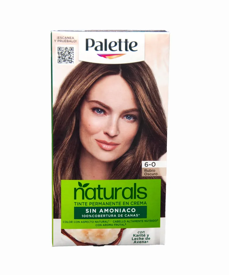 PALETTE TINTE NATURALS SIN AMONIACO RUBIO OSCURO N.6.0 X 50ML - Producto de belleza y estética en Almacén Sandra