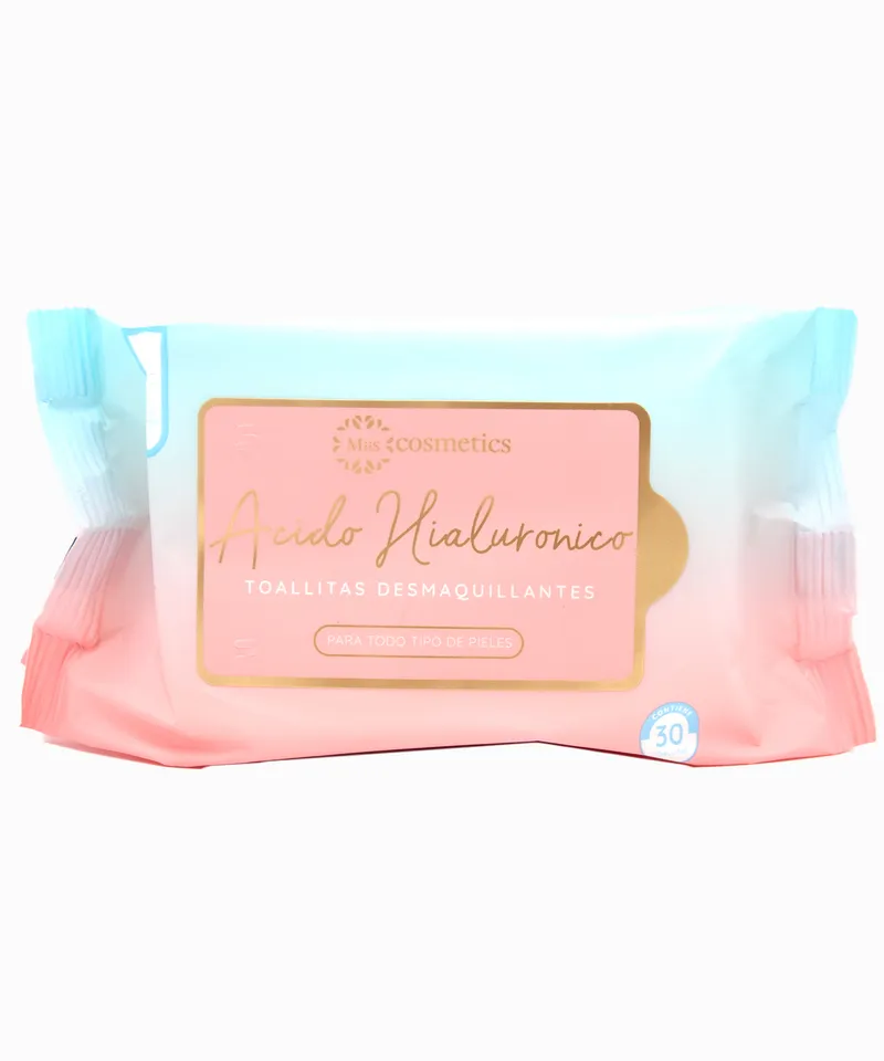 MISS COSMETICS TOALLAS DESMAQUILLANTES ACIDO HIALURONICO X 30UND - Producto de belleza y estética en Almacén Sandra