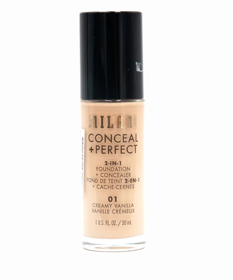 MILANI CONCEAL + PERFECT 2EN1 N.01 CREAMY VANILLA X 30ML - Producto de belleza y estética en Almacén Sandra