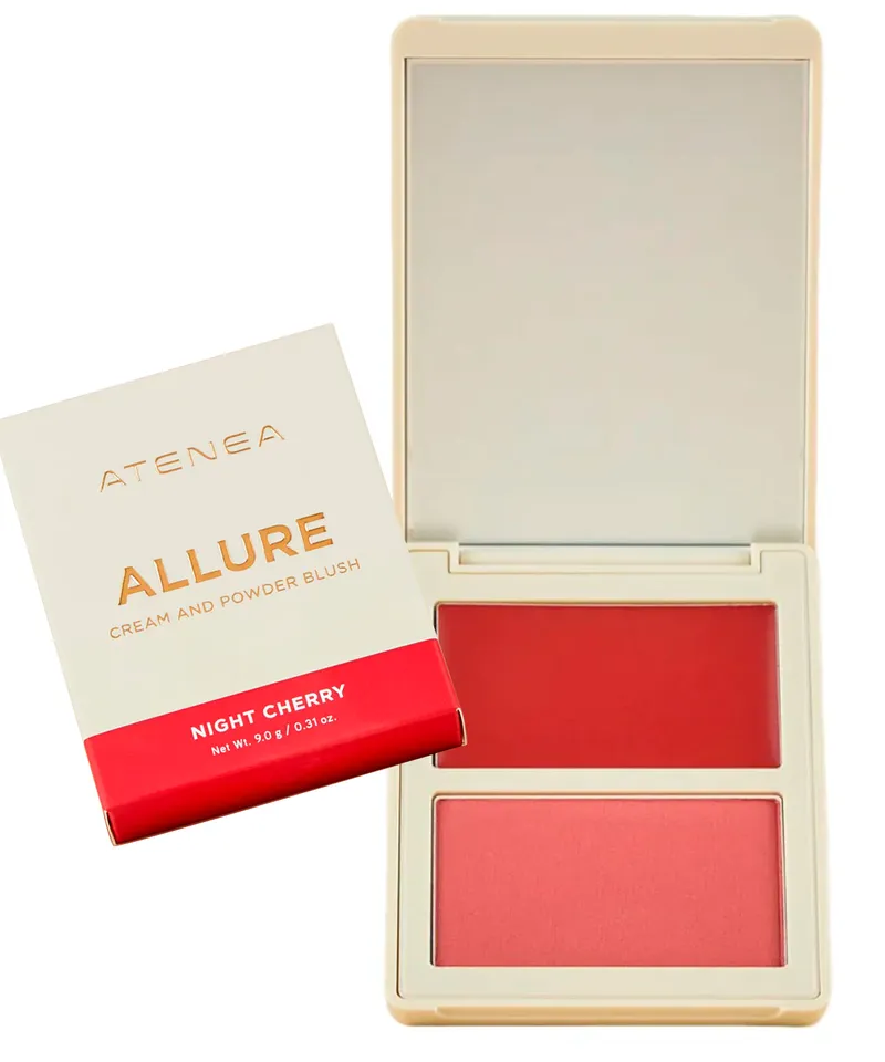 ATENEA ALLURE DUO RUBOR EN CREMA Y COMPACTO NIGHT CHERRY X 9.0GR - Producto de belleza y estética en Almacén Sandra