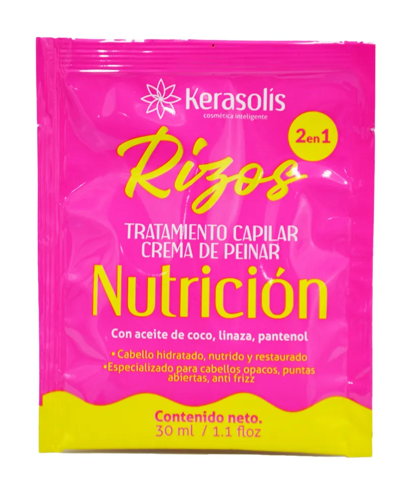 KERASOL-LISS TRATAMIENTO CAPILAR RIZOS NUTRICION X 30ML - Producto de belleza y estética en Almacén Sandra