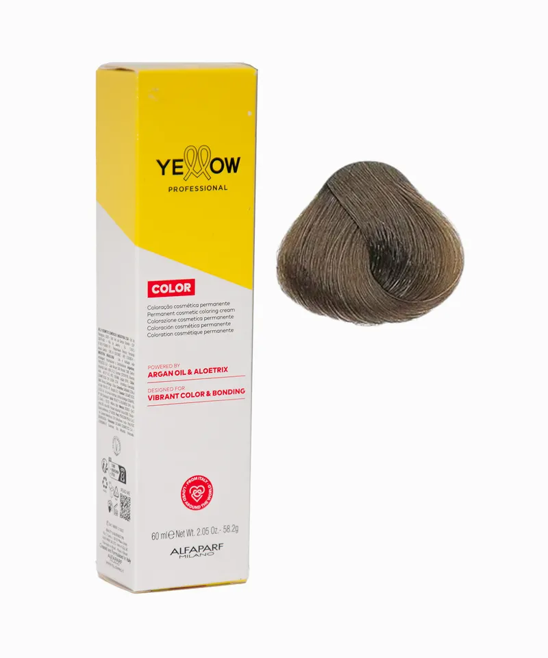 YELLOW TINTE RUBIO MEDIO CENIZA MATE N.7.17 - Producto de belleza y estética en Almacén Sandra