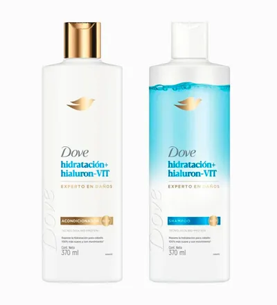 DOVE SHAMPOO + ACONDICIONADOR HIDRATACION HIALURON-VIT X 370ML - Producto de belleza y estética en Almacén Sandra