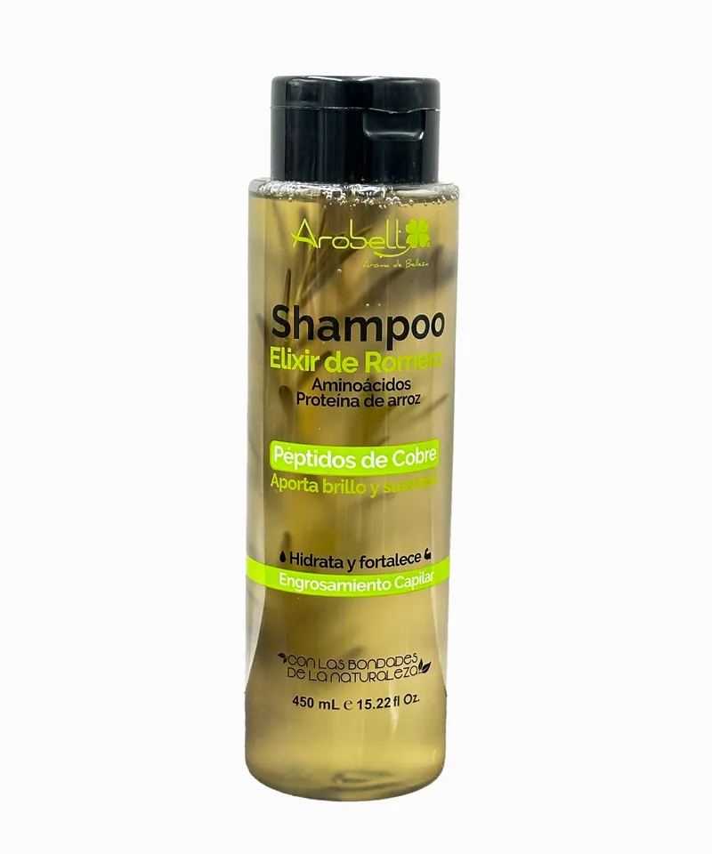 AROBELL SHAMPOO ELIXIR DE ROMERO X 450ML - Producto de belleza y estética en Almacén Sandra