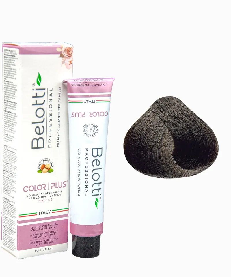 BELOTTI  COLOR PLUS 5.0 CASTAÑO CLARO X 60ML - Producto de belleza y estética en Almacén Sandra