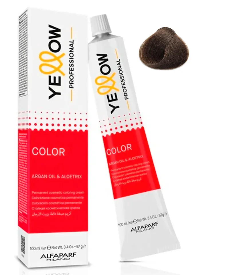 YELLOW TINTE CASTAÑO CLARO INTENSO N.5.00 X60ML - Producto de belleza y estética en Almacén Sandra