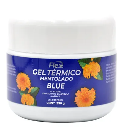 FLEX GEL TERMICO MENTOLADO BLUE X 250GR - Producto de belleza y estética en Almacén Sandra