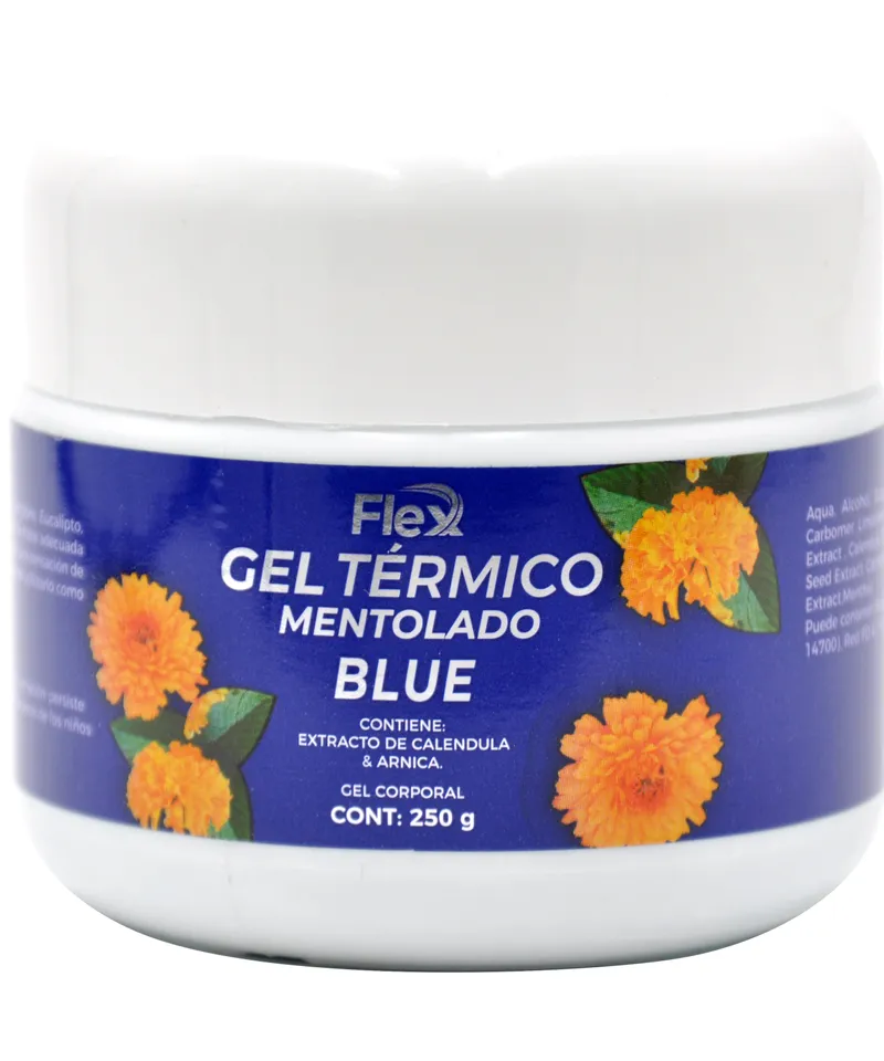 FLEX GEL TERMICO MENTOLADO BLUE X 250GR - Producto de belleza y estética en Almacén Sandra