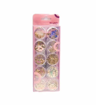 BILU DECORACION UNAS PAPELILLO Y NACAR X 10PCS REF 051327 - Producto de belleza y estética en Almacén Sandra