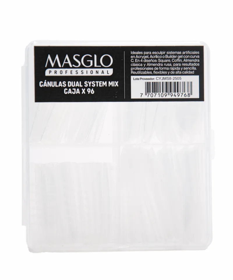 MASGLO UÑAS DUAL SYSTEM MIX X 96UNDS - Producto de belleza y estética en Almacén Sandra