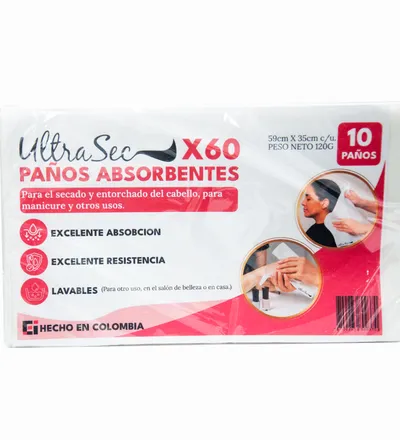 ULTRA SEC PAÑOS ABSORBENTES X 10UND - Producto de belleza y estética en Almacén Sandra