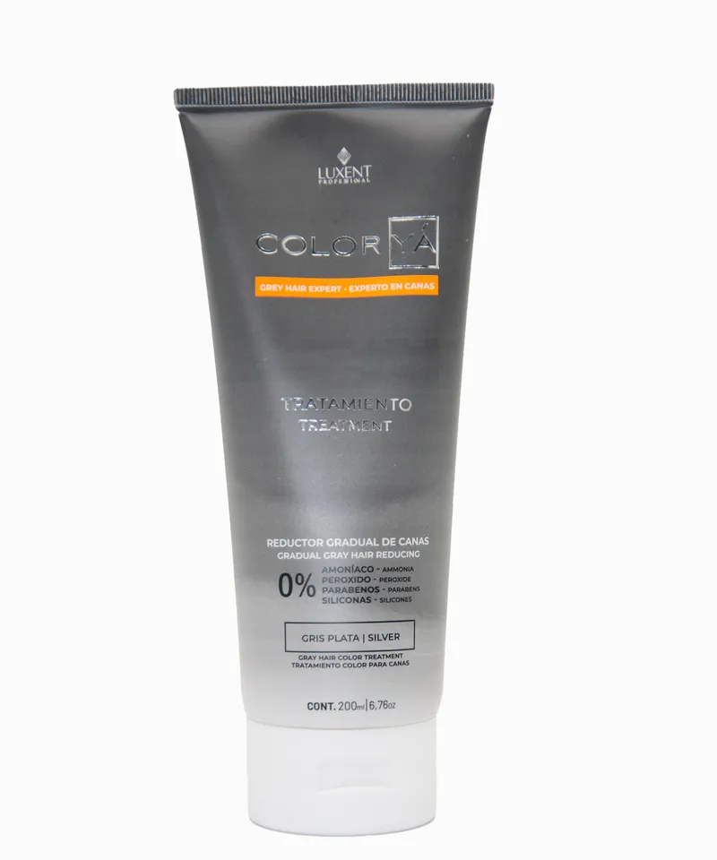 LUXENT TRATAMIENTO COLOR YA GRIS PLATA X 200ML - Producto de belleza y estética en Almacén Sandra