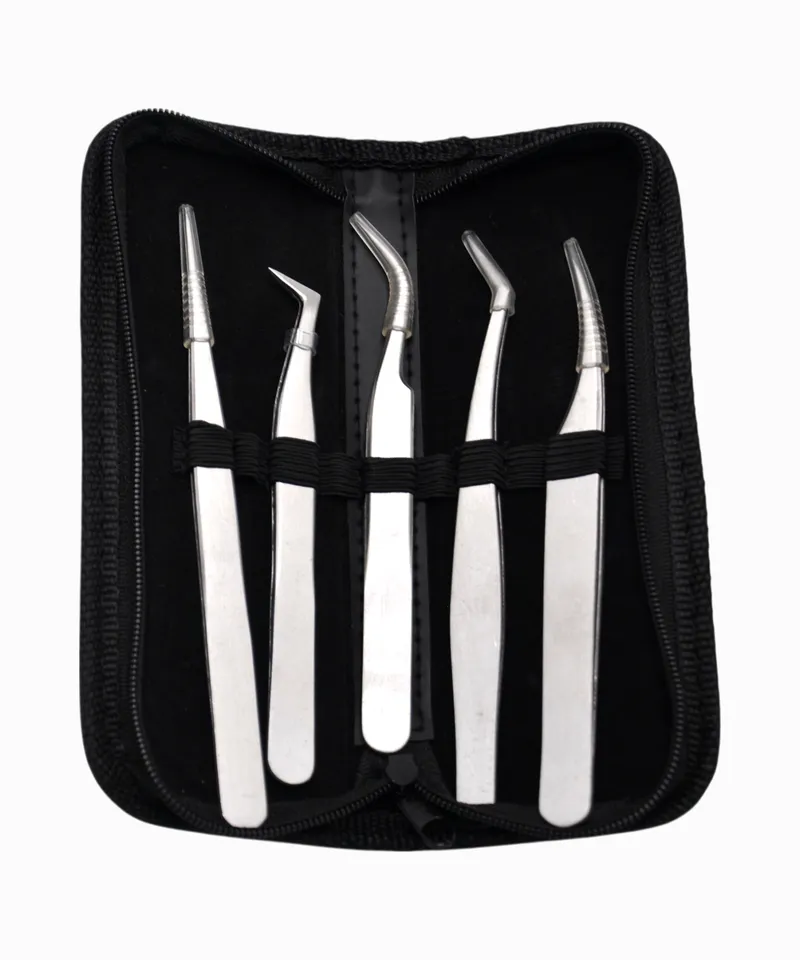 SIMONA SET PINZAS PARA PESTAÑAS X 5UND REF:5697 - Producto de belleza y estética en Almacén Sandra