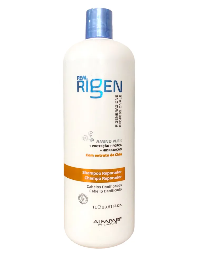ALFAPARF SHAMPOO REPARADOR REAL RIGEN X 1000ML - Producto de belleza y estética en Almacén Sandra