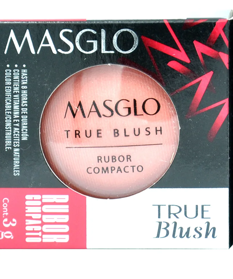 MASGLO RUBOR COMPACTO TRUE BLUSH INCONFUNDIBLE X 1.8GR - Producto de belleza y estética en Almacén Sandra