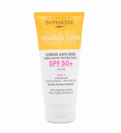 BYPHASSE PROTECTOR SOLAR ANTIEDAD SPF 50+ X50ML - Producto de belleza y estética en Almacén Sandra