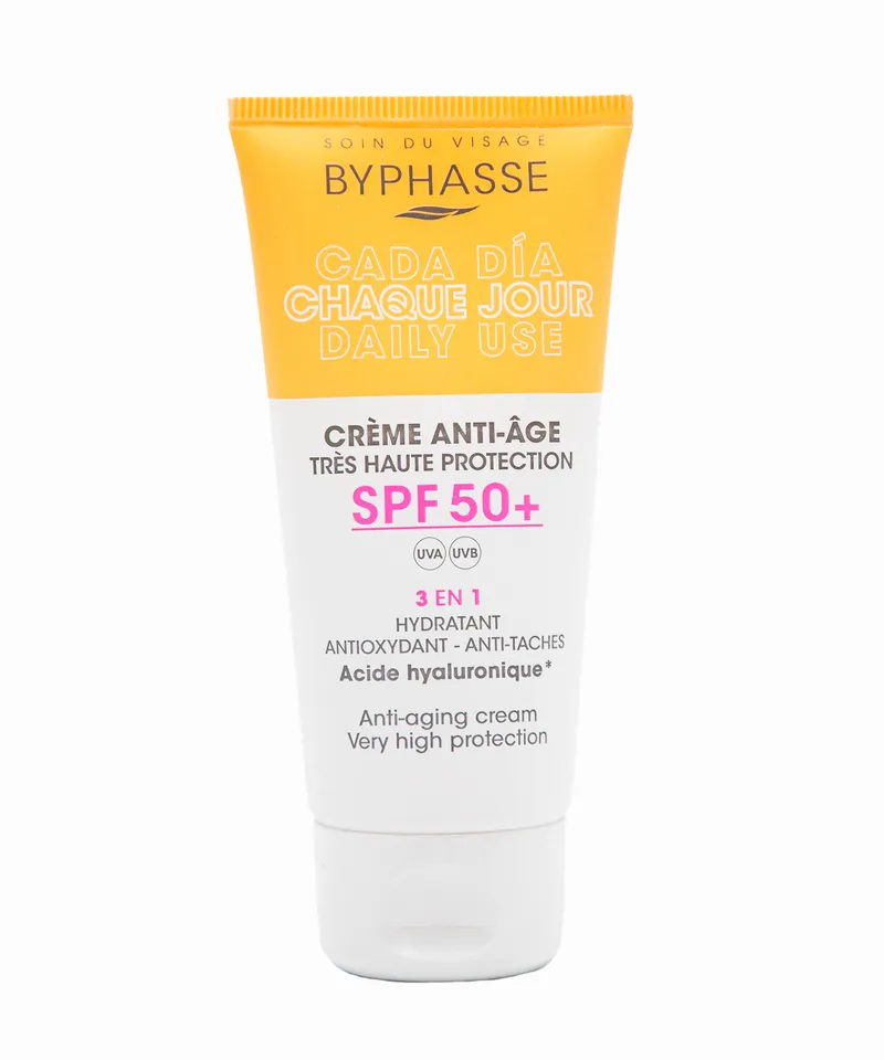 BYPHASSE PROTECTOR SOLAR ANTIEDAD SPF 50+ X50ML - Producto de belleza y estética en Almacén Sandra