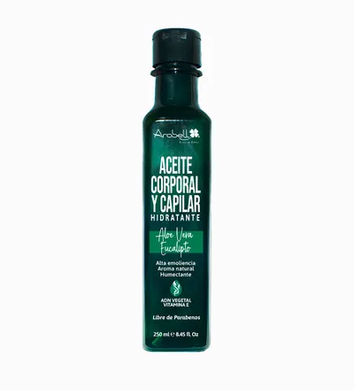 AROBELL ACEITE ALOE VERA - EUCALIPTO X 250ML - Producto de belleza y estética en Almacén Sandra
