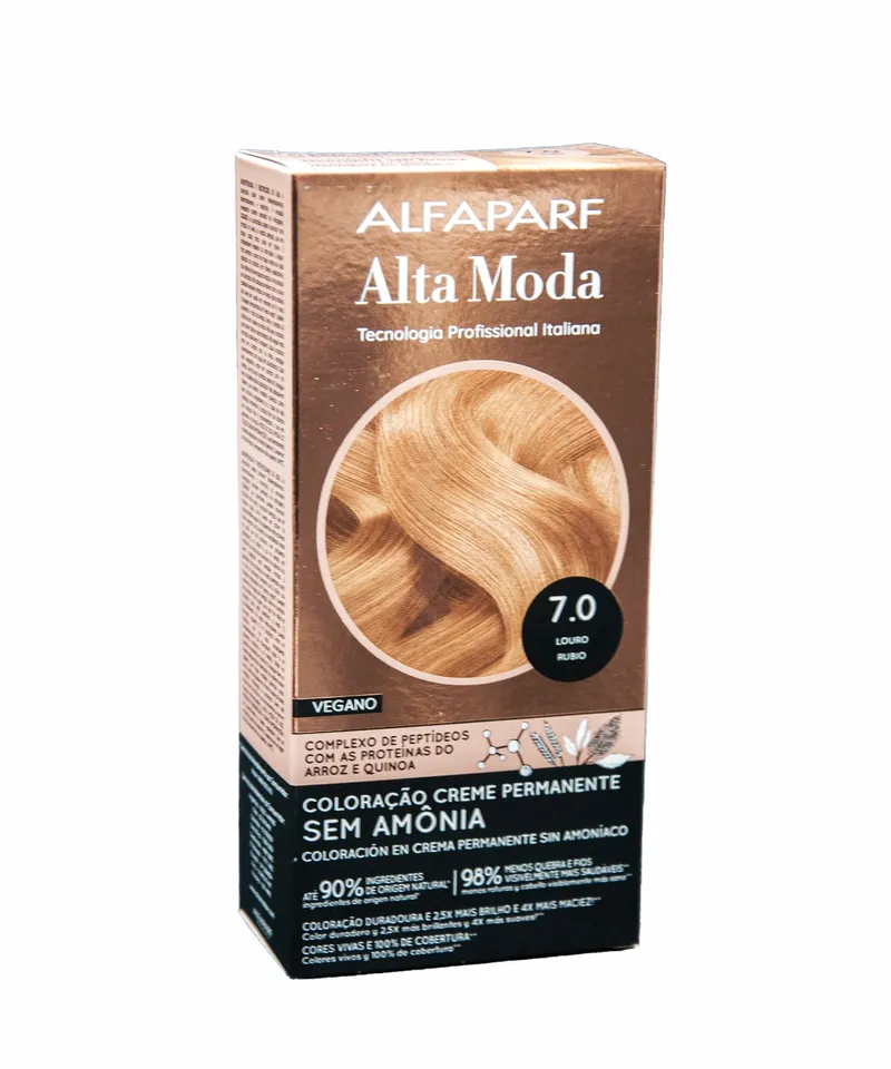 ALFAPARF ALTA MODA TINTE SIN AMONIO RUBIO N.7-0 - Producto de belleza y estética en Almacén Sandra